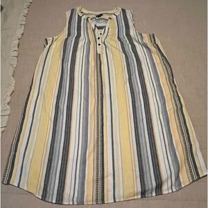 New Direction yellow strip dress XL